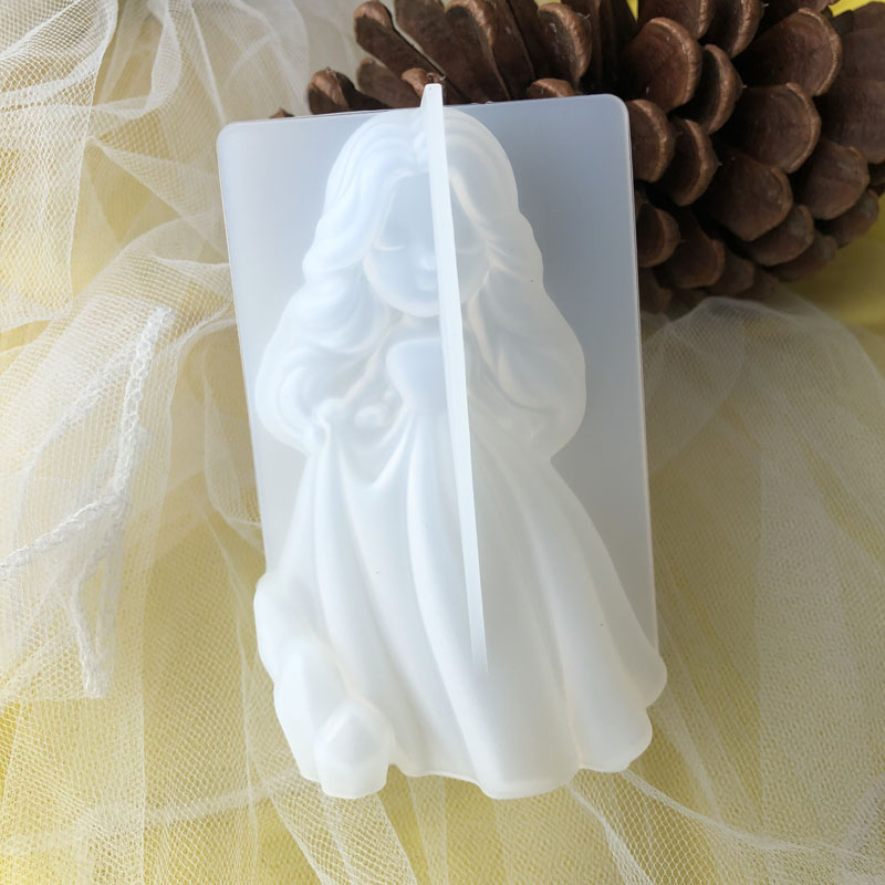 Candle Mold Silicone - 3D süße Prinzessin Silikon Kerze Form