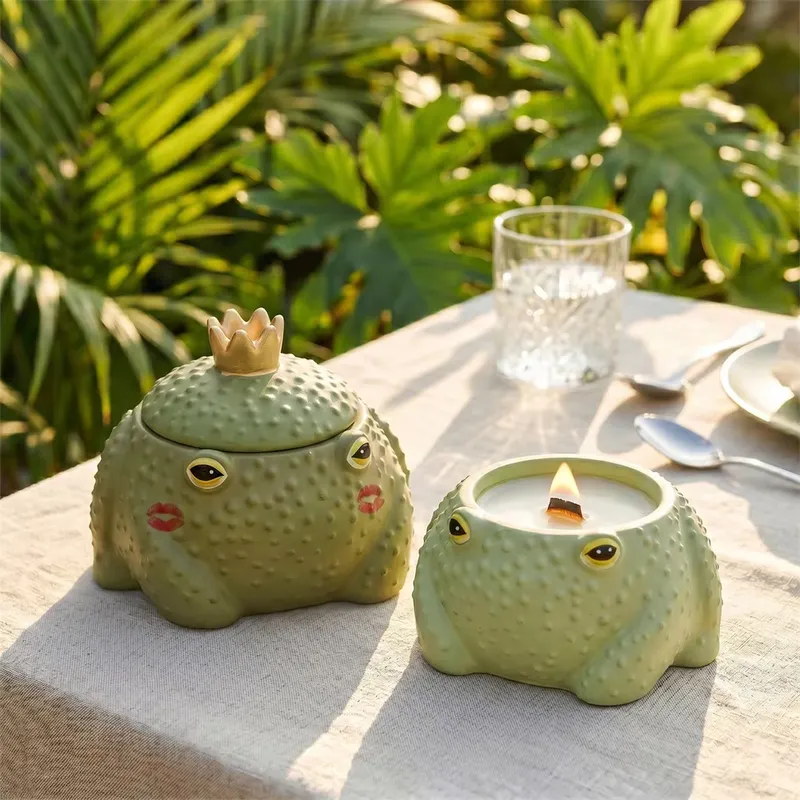 Candle Mold Silicone - Silikon-Kerzenglasformen für Prinz-Frosch-Gips DIY Handgemachtes Kerzengefäß