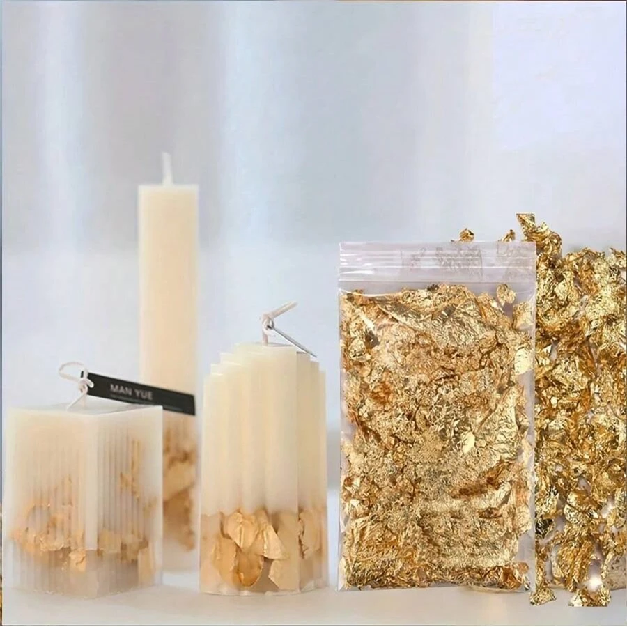 Candle Warning Label - Kerze Goldfolie INS Hot für Kerzenformen