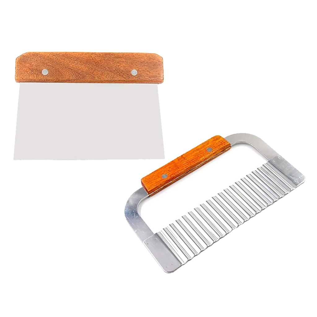 Candle Making Supplies Wholesale - 2er-Pack gewellter und gerader Seifenknochenschneider aus