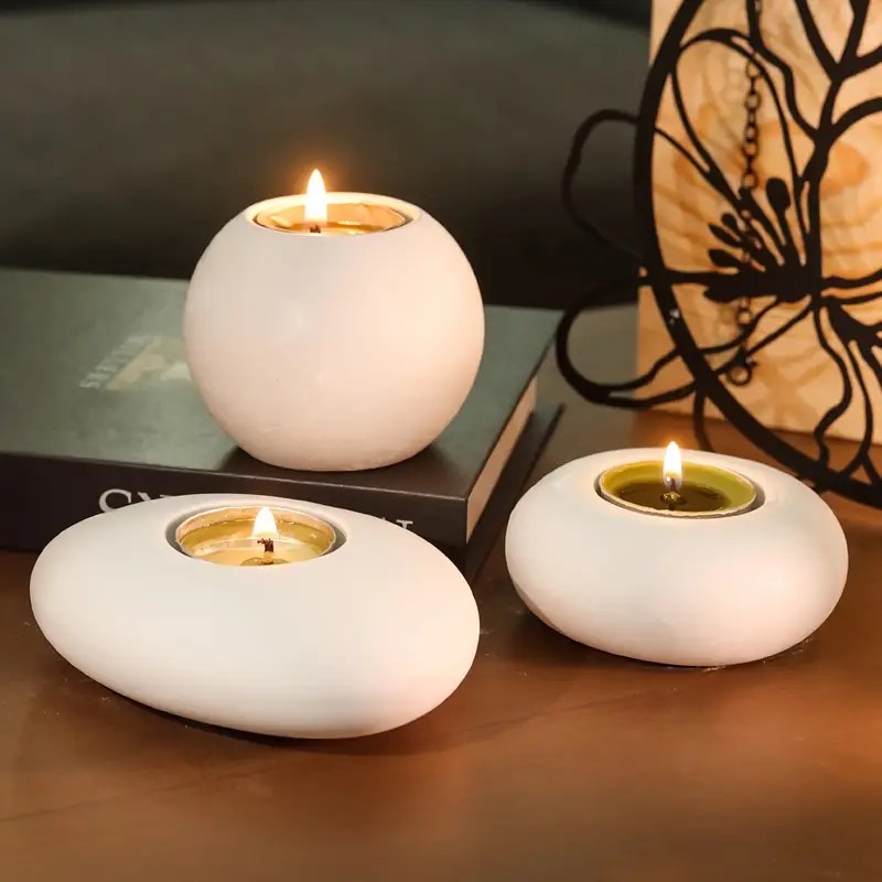 Candle Mold Silicone - Teelichthalter aus Kunstharz, Silikonform, Kristallkugel/Kugel, Epoxidharzform,