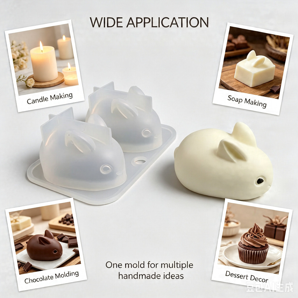 3D Mini-Hasen-Silikonform Lebe – Candle Making Class Bewertung und Preis