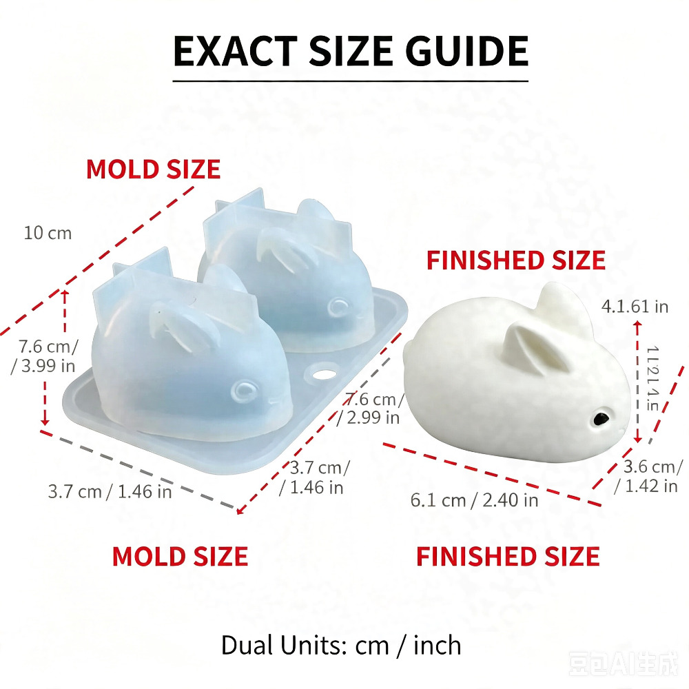 3D Mini-Hasen-Silikonform Lebe – Candle Making Class Bewertung und Preis