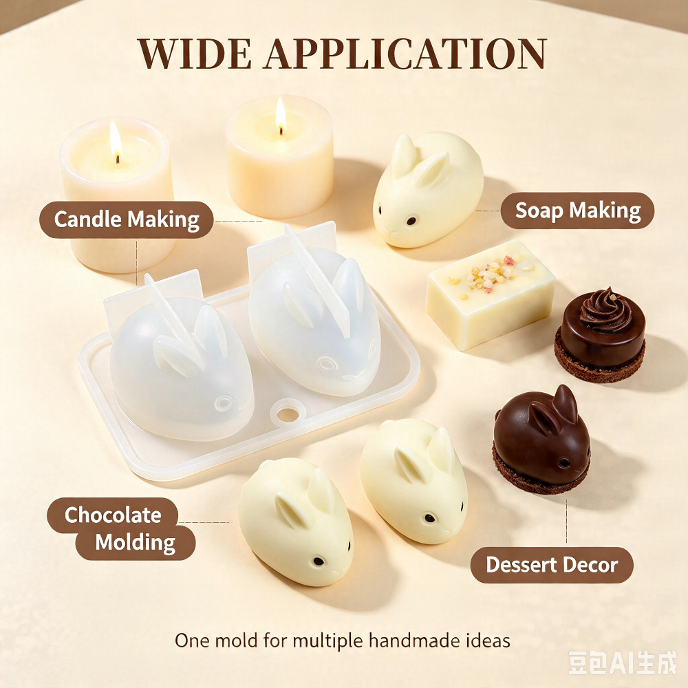 3D Mini-Hasen-Silikonform Lebe – Candle Making Class Bewertung und Preis