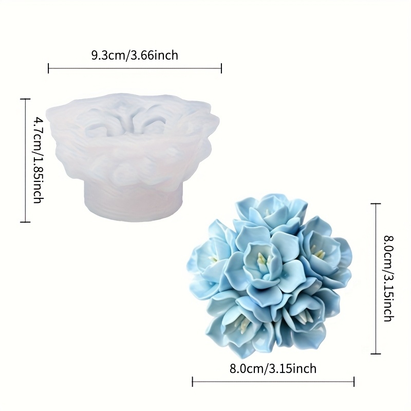 1 Silikonform für Hortensienke – Candle Making Class Bewertung und Preis