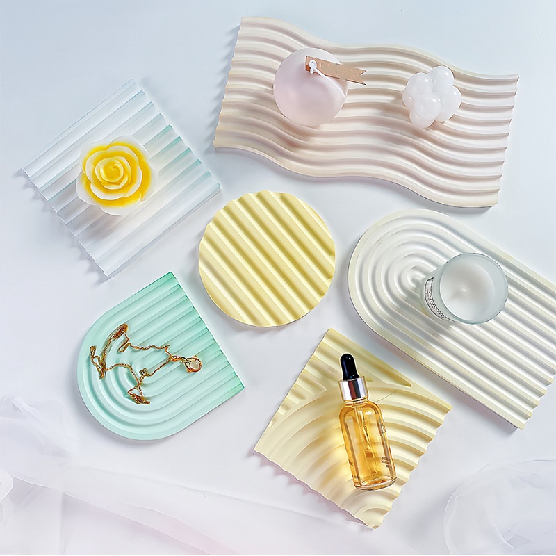 DIY Gestreifte Wellen Tablett  – Candle Mold Silicone Bewertung und Preis