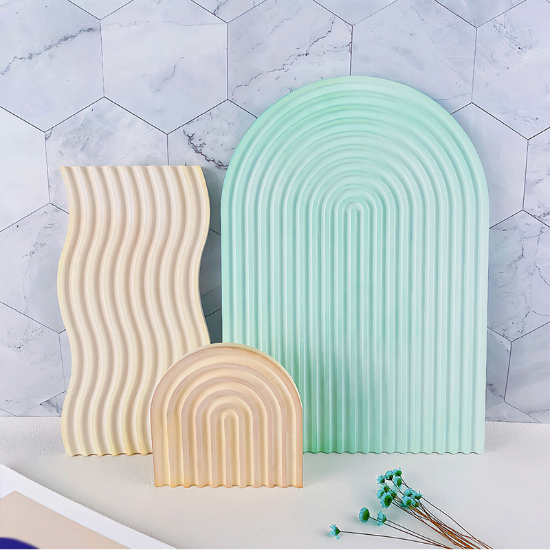 DIY Gestreifte Wellen Tablett  – Candle Mold Silicone Bewertung und Preis