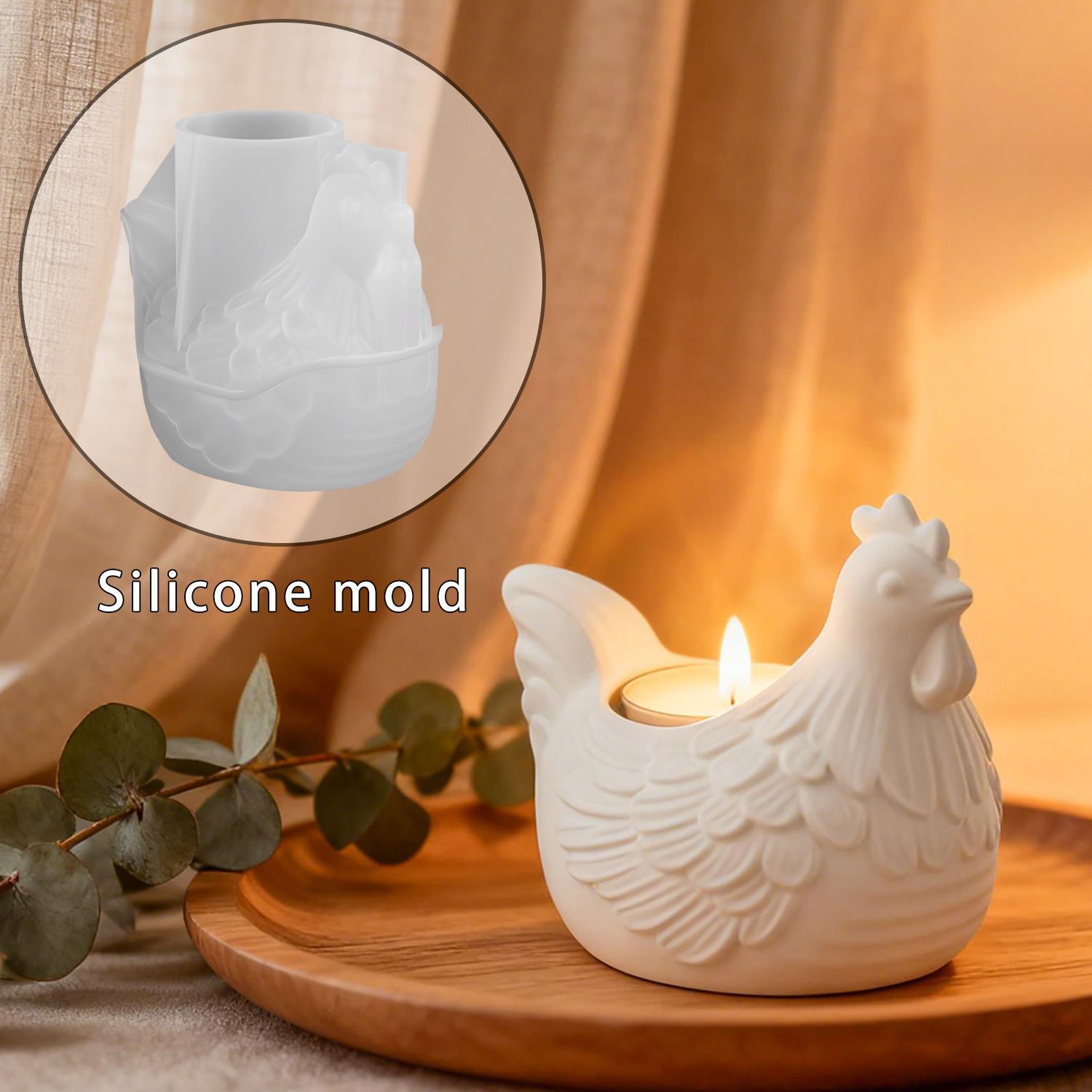 DIY 3D Kleines Huhn Kerzenhalt – Candle Mold Silicone Bewertung und Preis