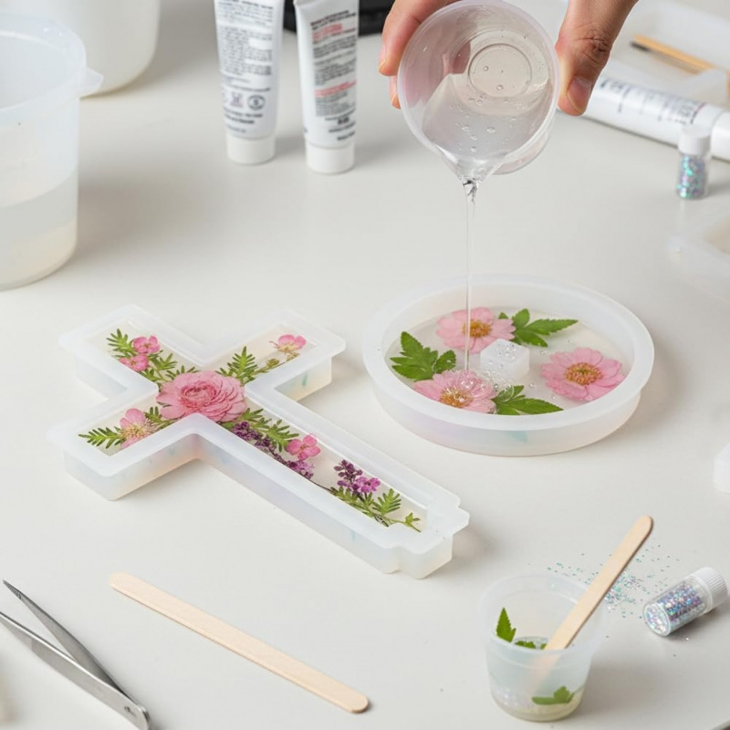 Zwei Silikonformen mit einer B – Candle Making Class Bewertung und Preis