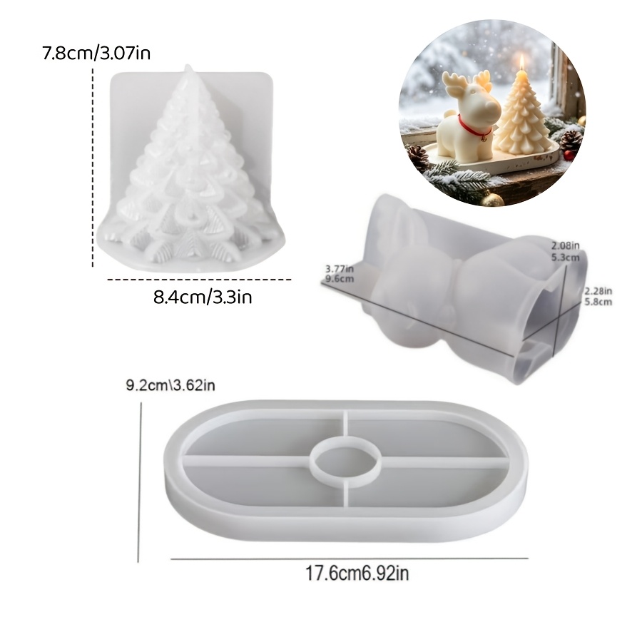 Ton-Silikonform 3-teiliges Set – Candle Making Kit Bewertung und Preis
