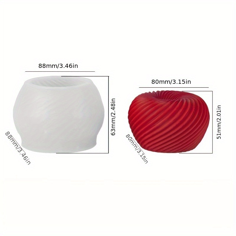 Eine trendige rote Apfel-Silik – Candle Mold Silicone Bewertung und Preis