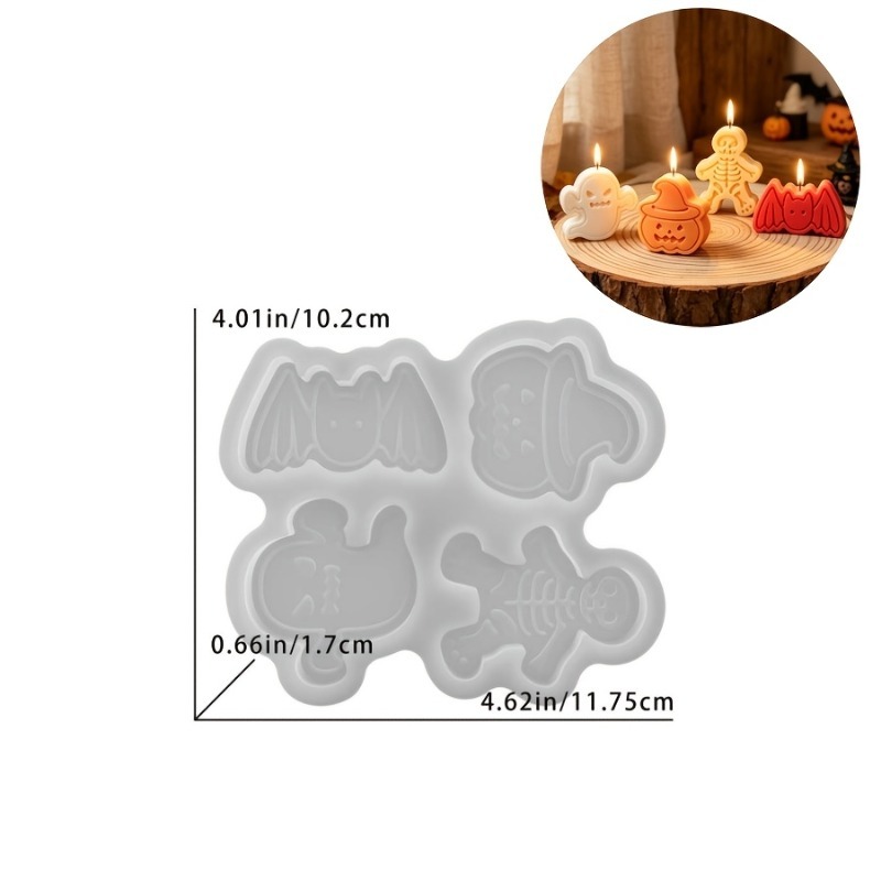 4-fach Silikonharzform-Set für – Candle Mold Silicone Bewertung und Preis