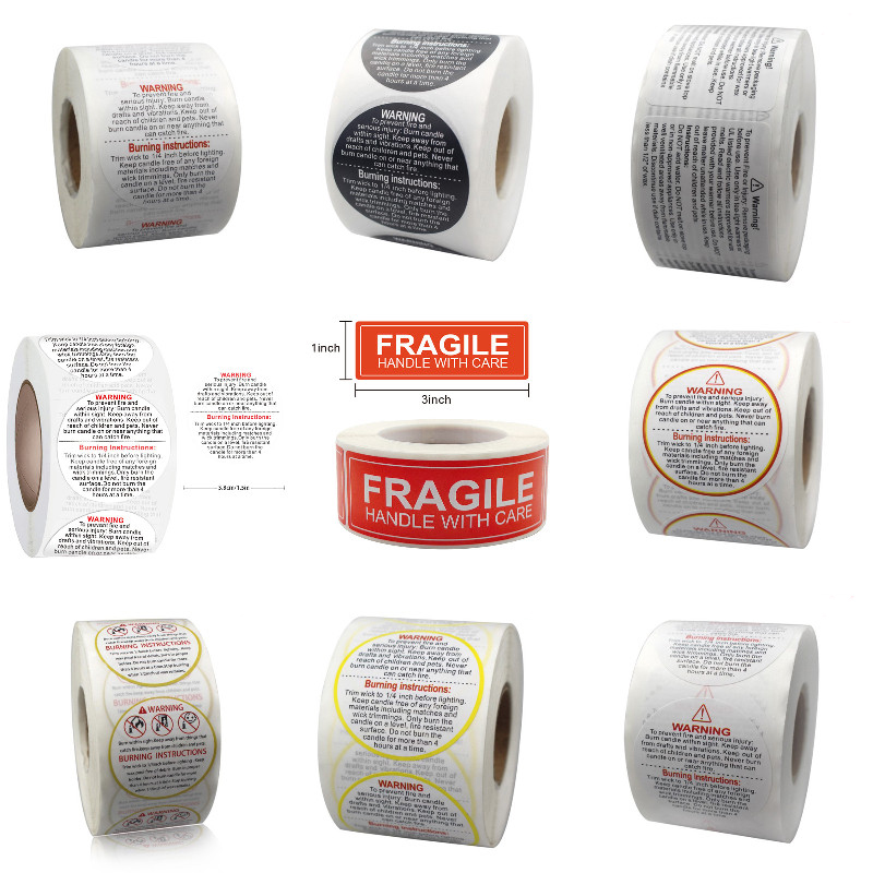 1 rolle Fragile Aufkleber Kerz – Candle Warning Label Bewertung und Preis